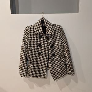 Houndstooth Trench Coat